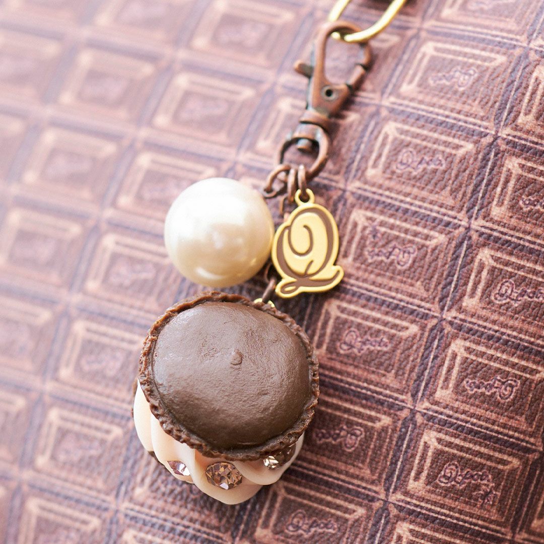 ブラウニーラズベリーマカロン　バッグチャーム ピンク オンラインショップ限定