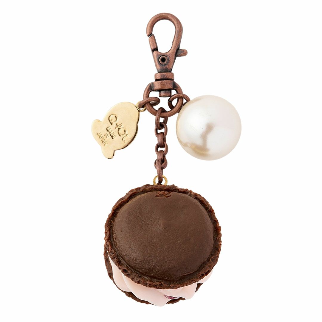 ブラウニーラズベリーマカロン　バッグチャーム ピンク オンラインショップ限定