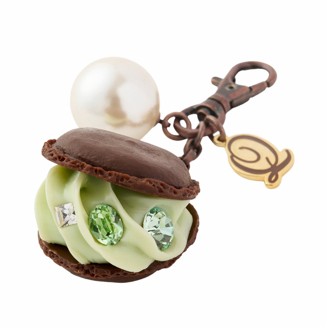 ブラウニーピスタチオマカロン バッグチャーム ミント オンラインショップ限定