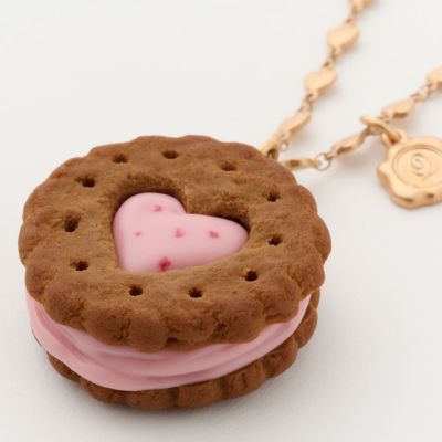 ストロベリーミルクジャム ココアクッキー ネックレス