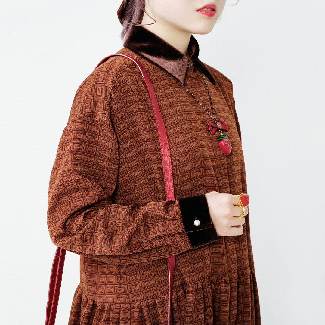 チョコレート シャツドレス | Q-pot. ONLINE SHOP 