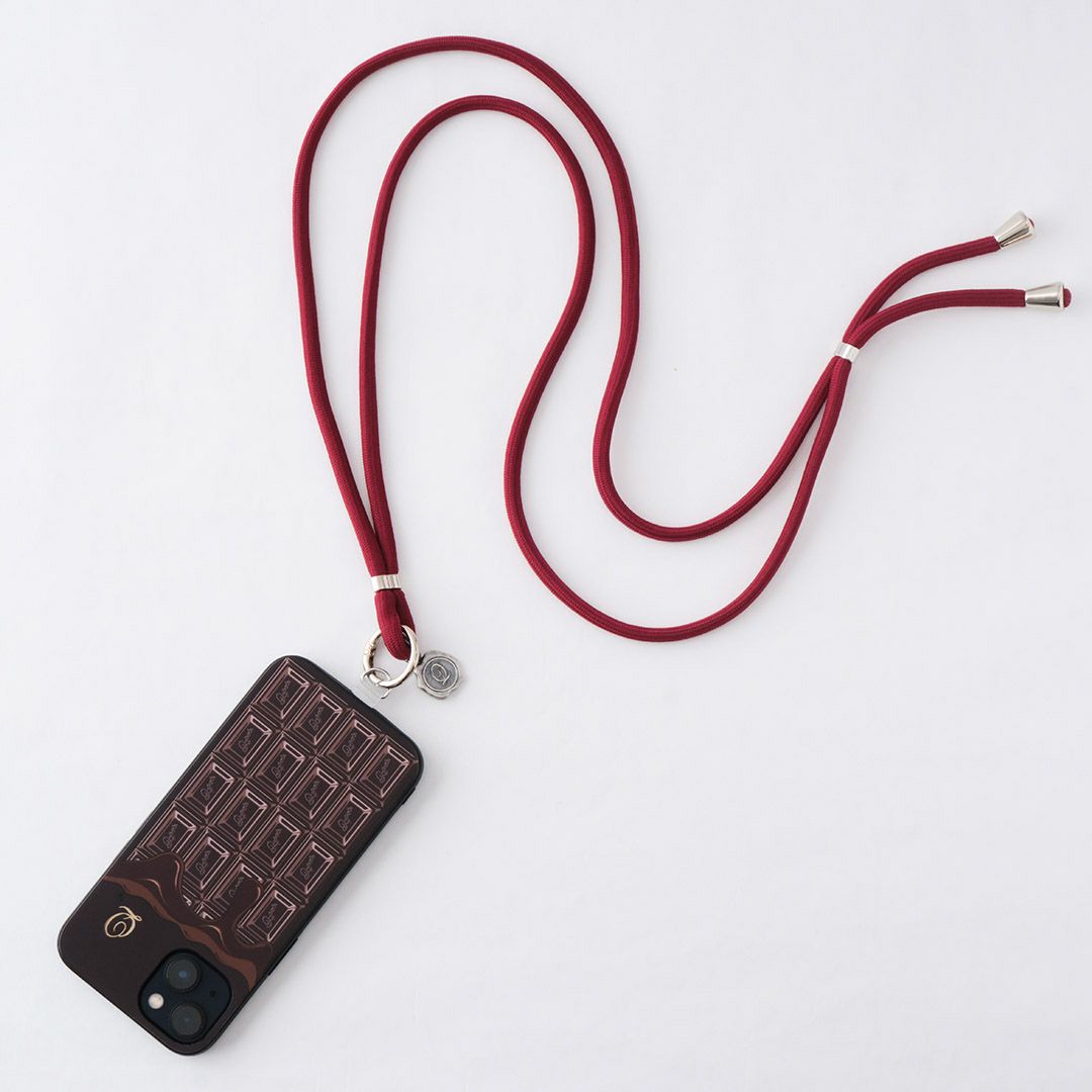 スマホショルダー（ワインレッド）