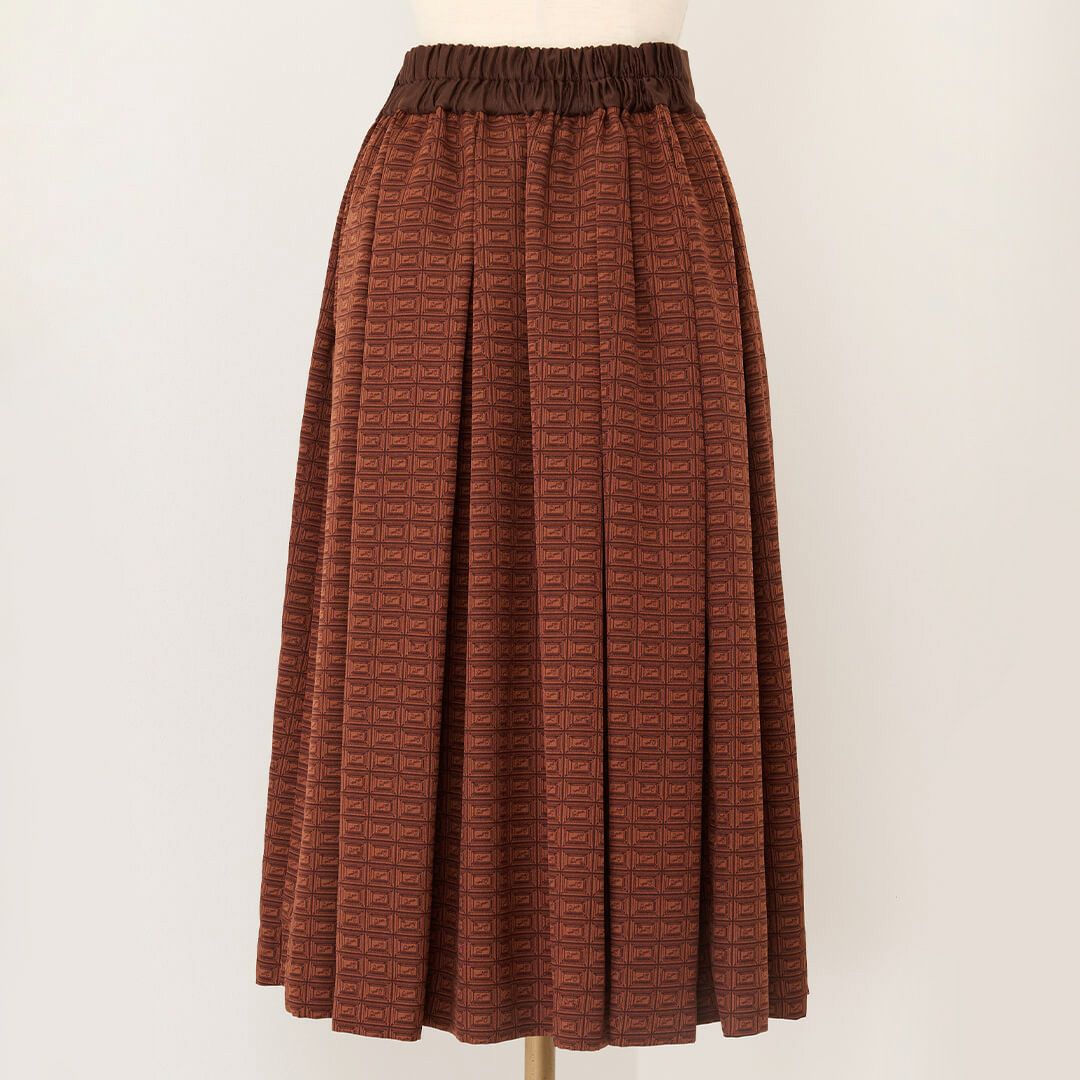 新品✨タグ付き】キューポット Q-pot. チョコレート プリーツスカート