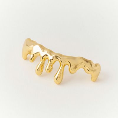 メルティーメルト シューズデコレーション アクセサリー(ゴールド)（片足用）