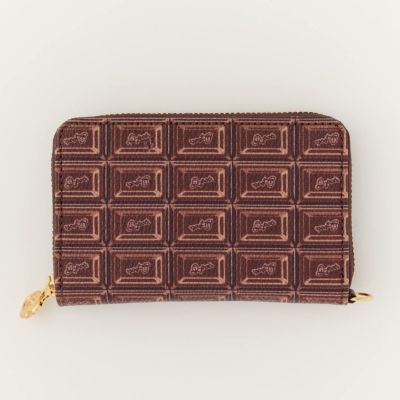 ビターチョコレート コンパクト ラウンドファスナー ウォレット（財布）
