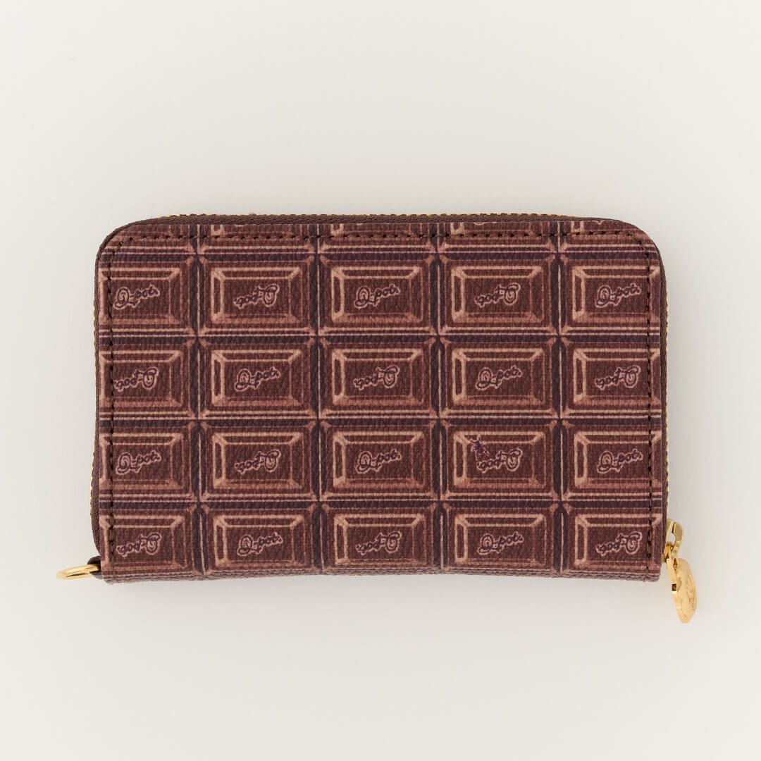 ビターチョコレート コンパクト ラウンドファスナー ウォレット（財布 