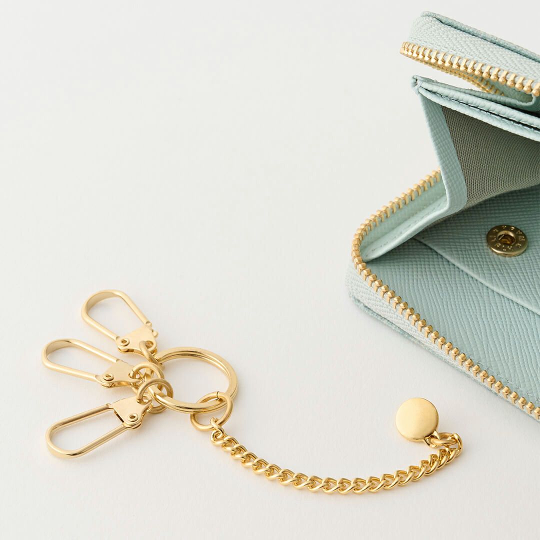 チョコミント　財布　キーケース