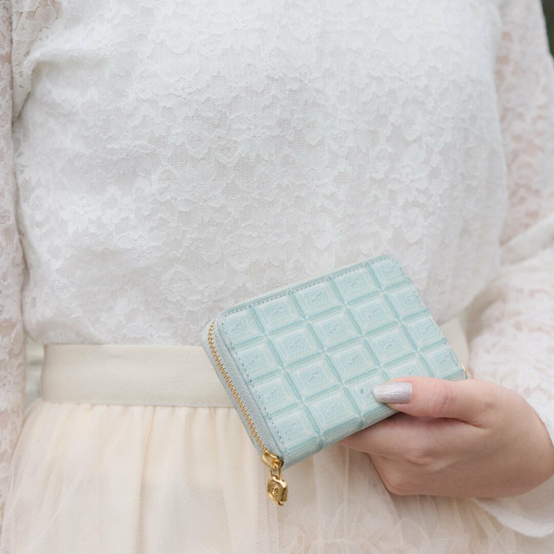 チョコミント　財布　キーケース