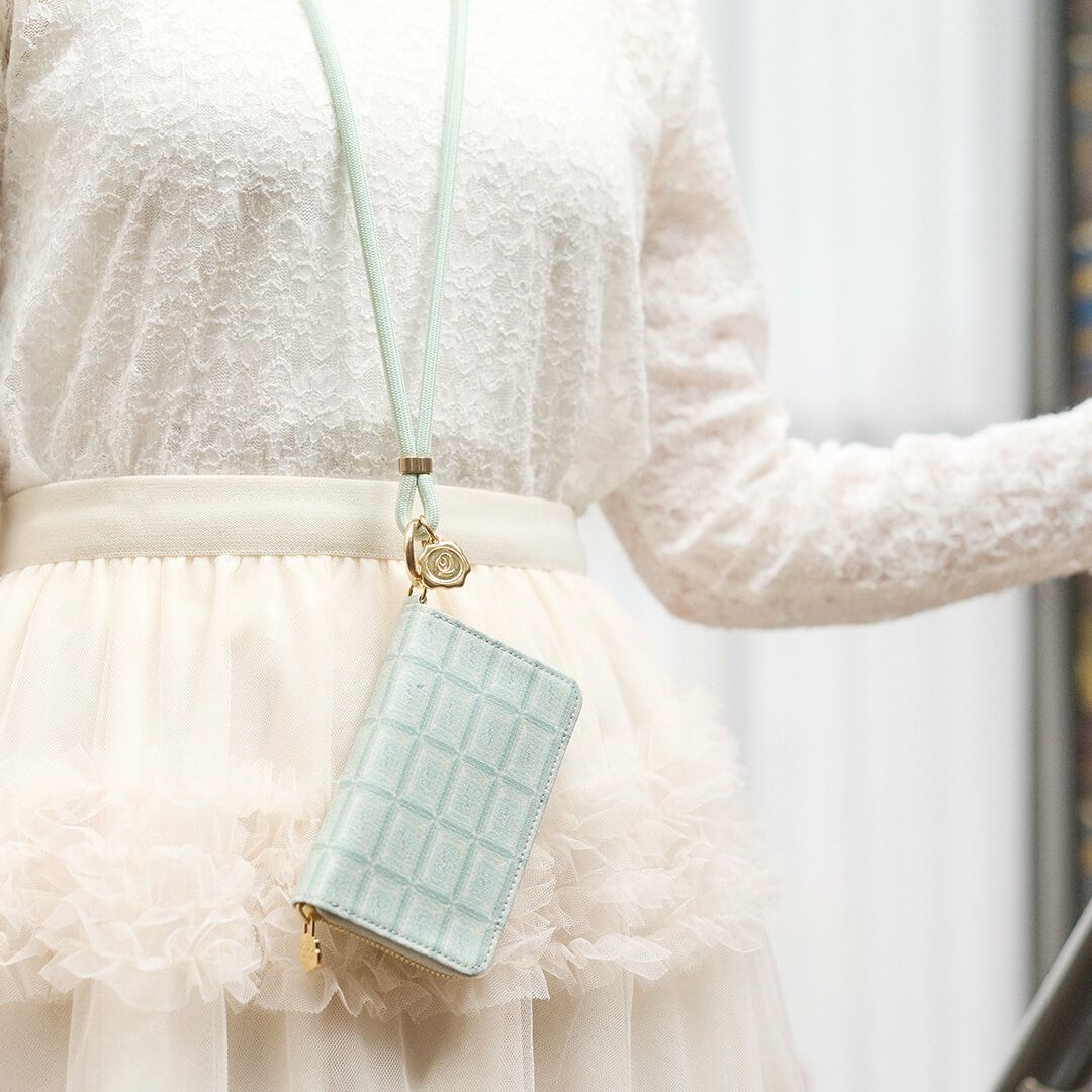 チョコミント　財布　キーケース