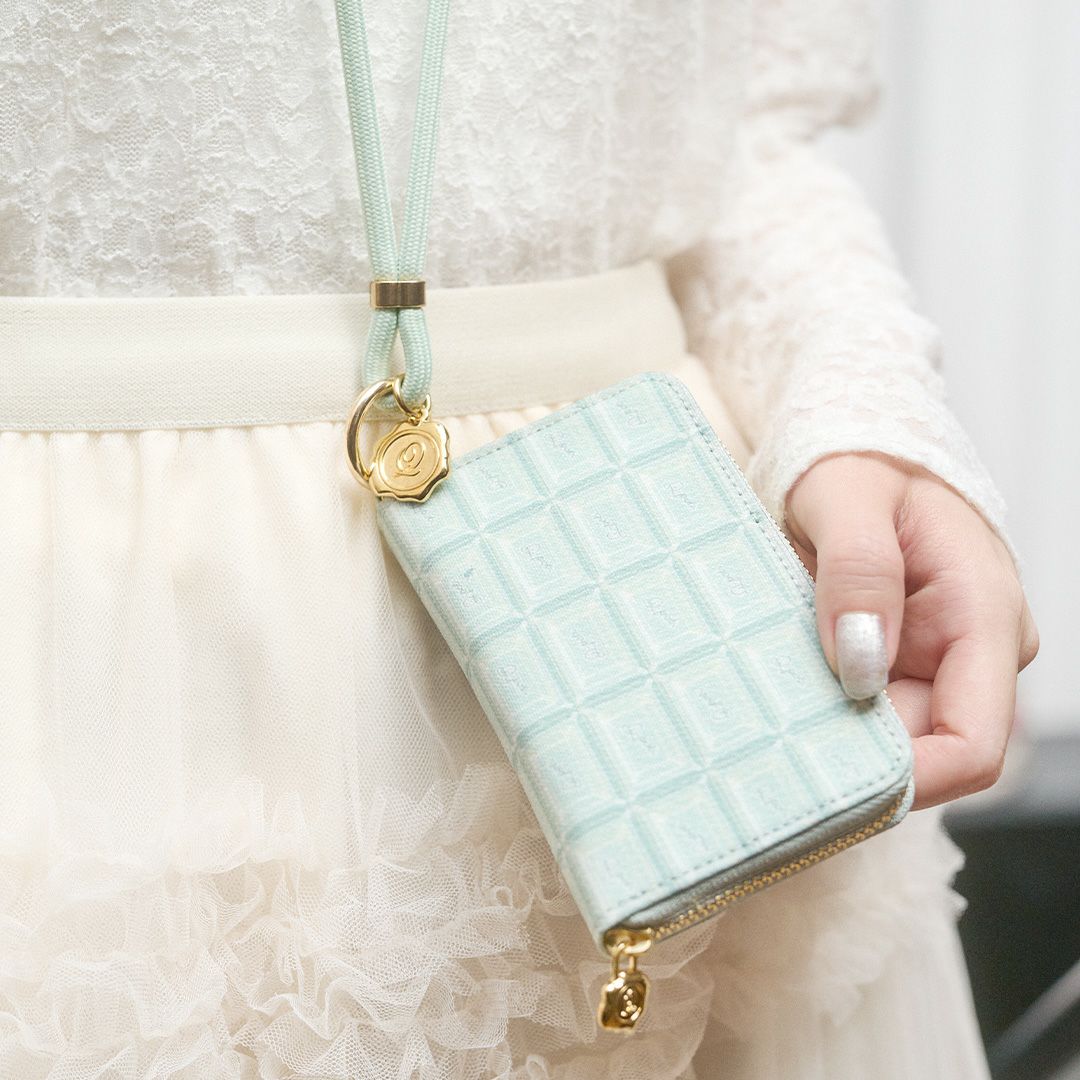 チョコミント　財布　キーケース