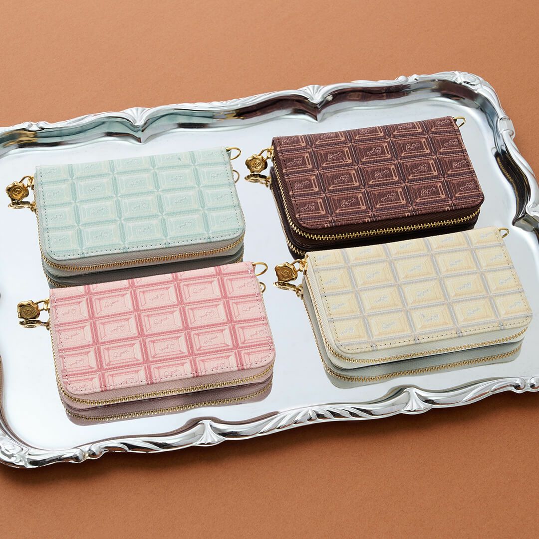 チョコミント　財布　キーケース