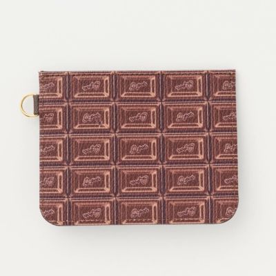 ビターチョコレート コンパクト ラウンドファスナー ウォレット（財布