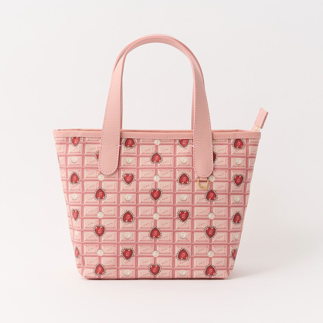 ハートストロベリーチョコレート ジップトートバッグ | Q-pot. ONLINE SHOP