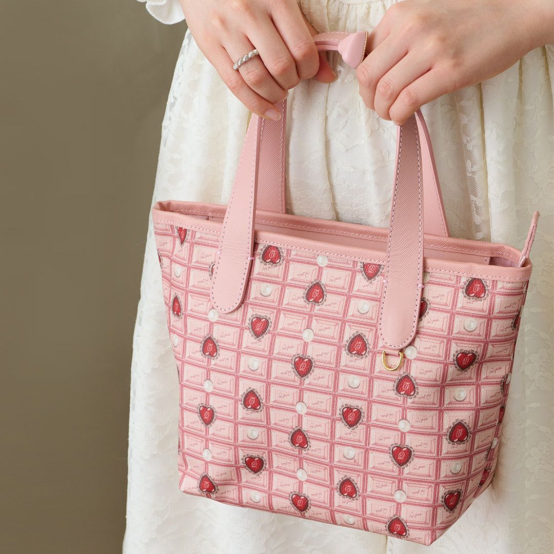 ハートストロベリーチョコレート ミニトートバッグ | Q-pot. ONLINE SHOP