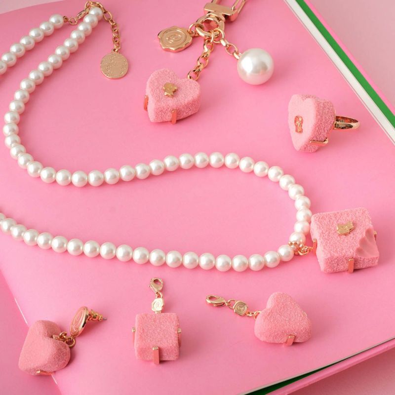プチリュクス ハート ショコラ ピアス(ピンク) | Q-pot. ONLINE SHOP