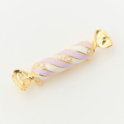 【残り１点】ストライプキャンディー シューズデコレーション アクセサリー(ブルーベリー)