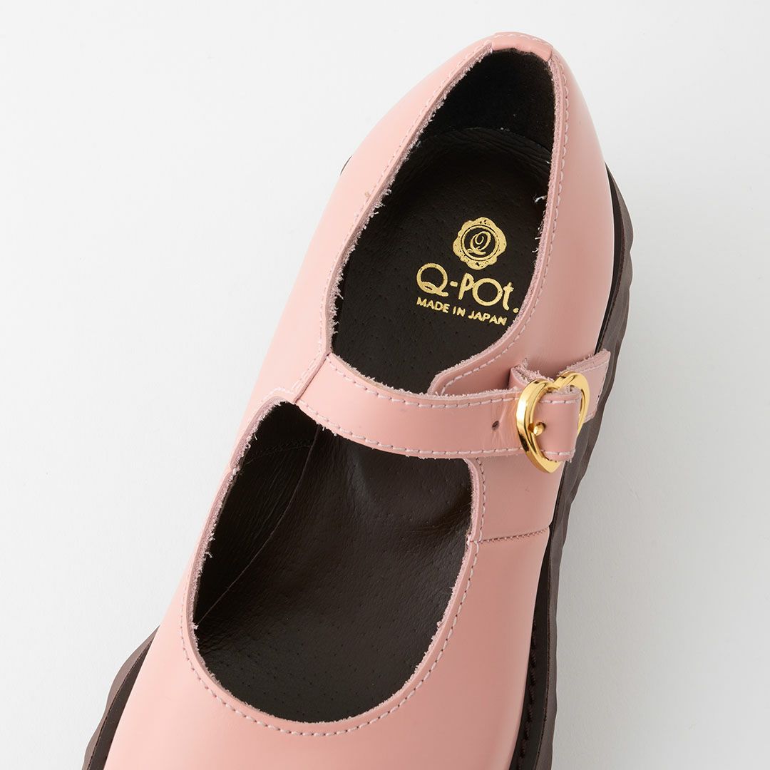 本革 メルティングチョコレート　メリージェーン（ペールピンク） シューズ