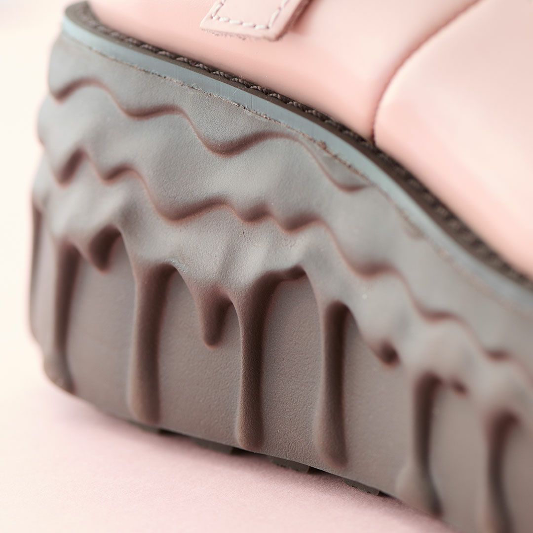 本革 メルティングチョコレート　メリージェーン（ペールピンク） シューズ