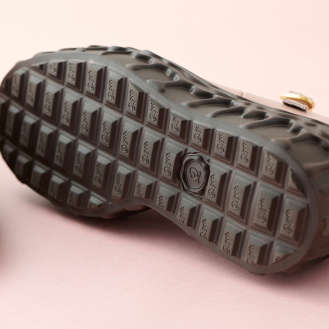 本革 メルティングチョコレート　メリージェーン（ペールピンク） シューズ