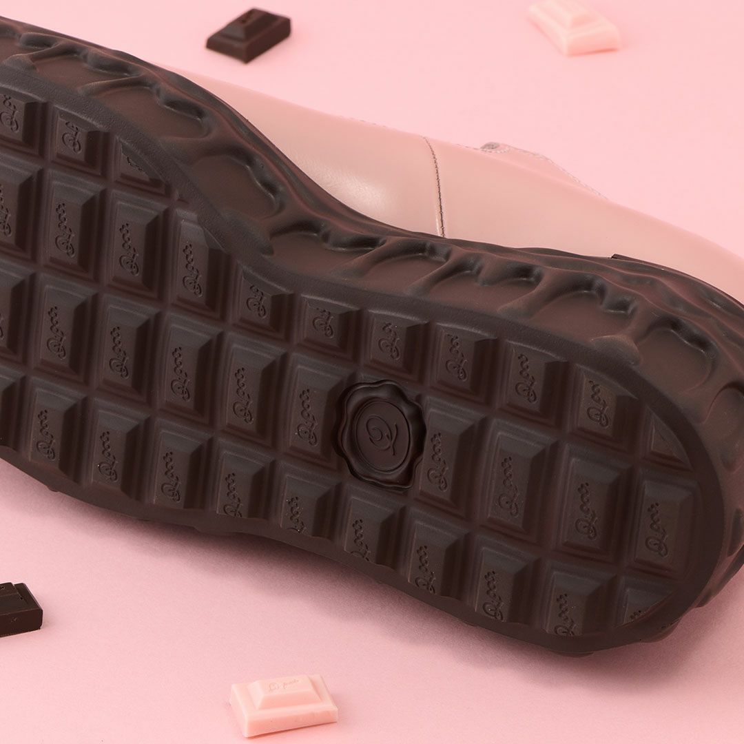 本革 メルティングチョコレート　メリージェーン（ペールピンク） シューズ