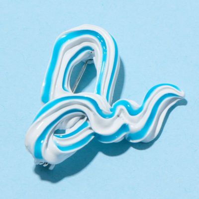 歯磨き粉ブローチ(ペパーミント)