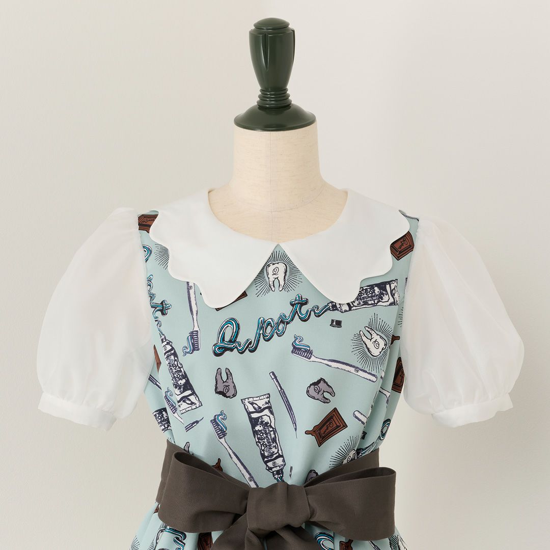 デンタル・キューポット パフスリーブドレス | Q-pot. ONLINE SHOP