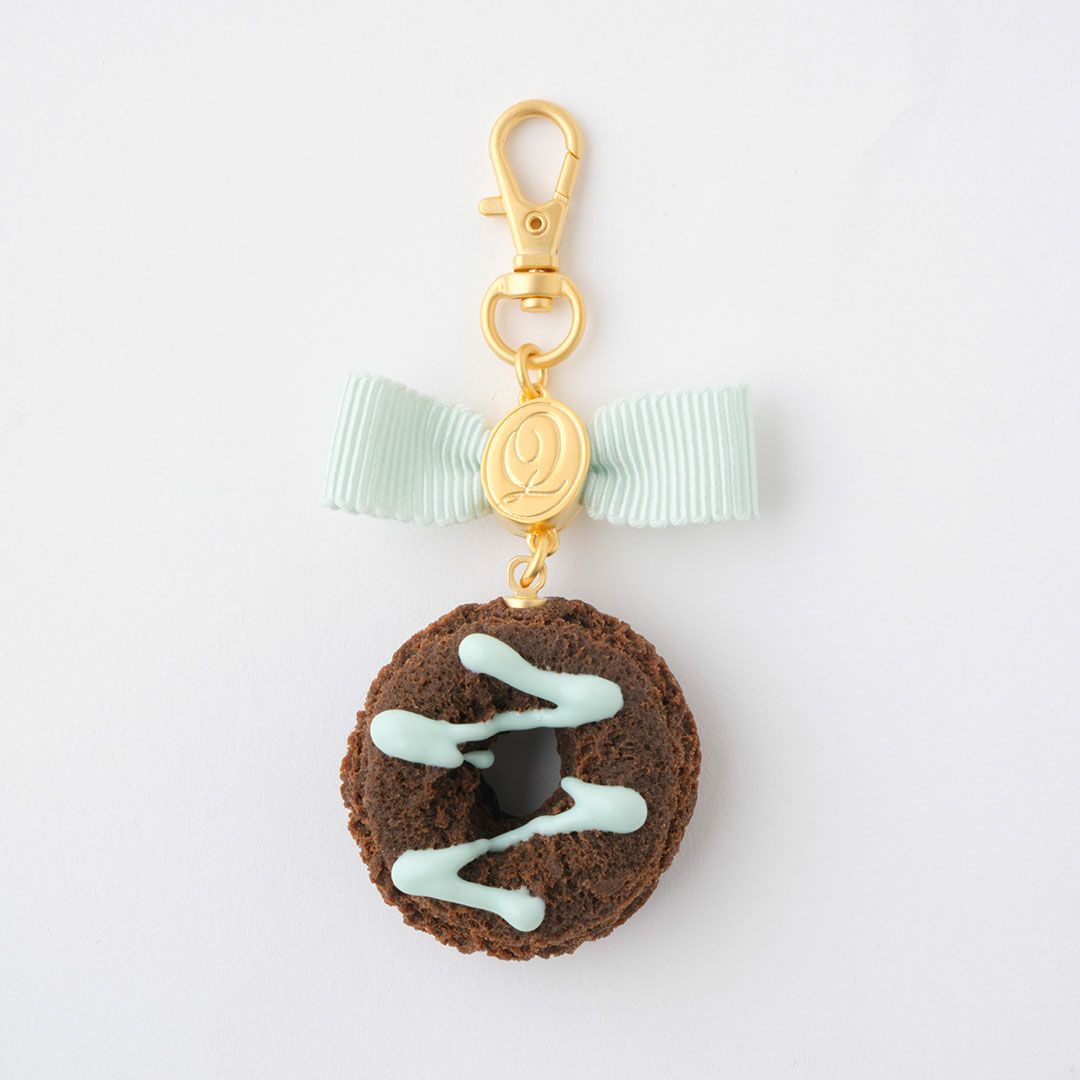 ドーナッツ　バッグチャーム　チョコミント