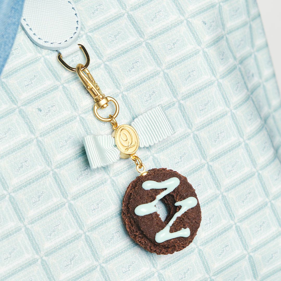 ドーナッツ　バッグチャーム　チョコミント