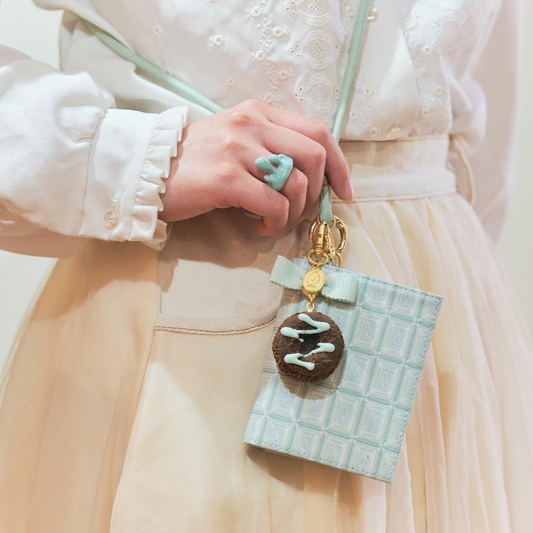 ドーナッツ　バッグチャーム　チョコミント