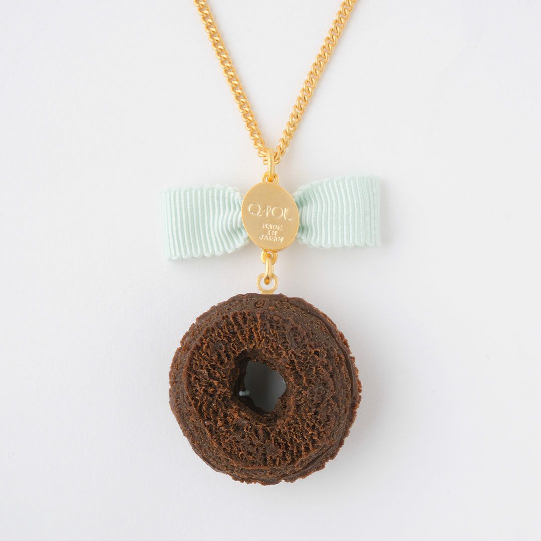 ドーナッツ　ネックレス　チョコミント