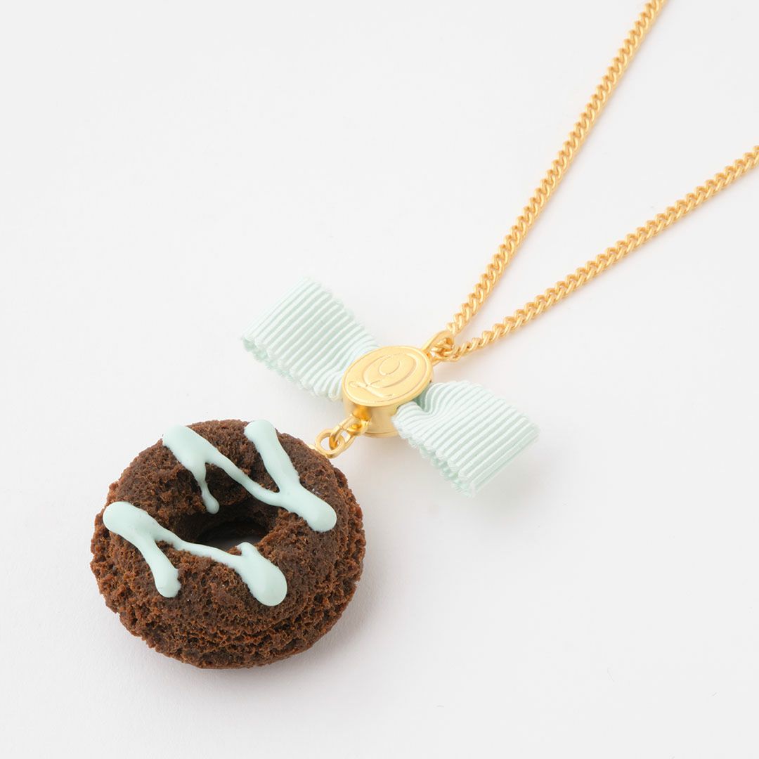 ドーナッツ　ネックレス　チョコミント