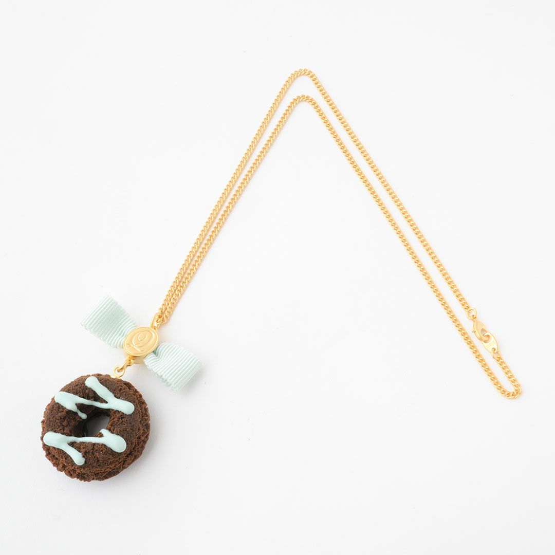 ドーナッツ　ネックレス　チョコミント