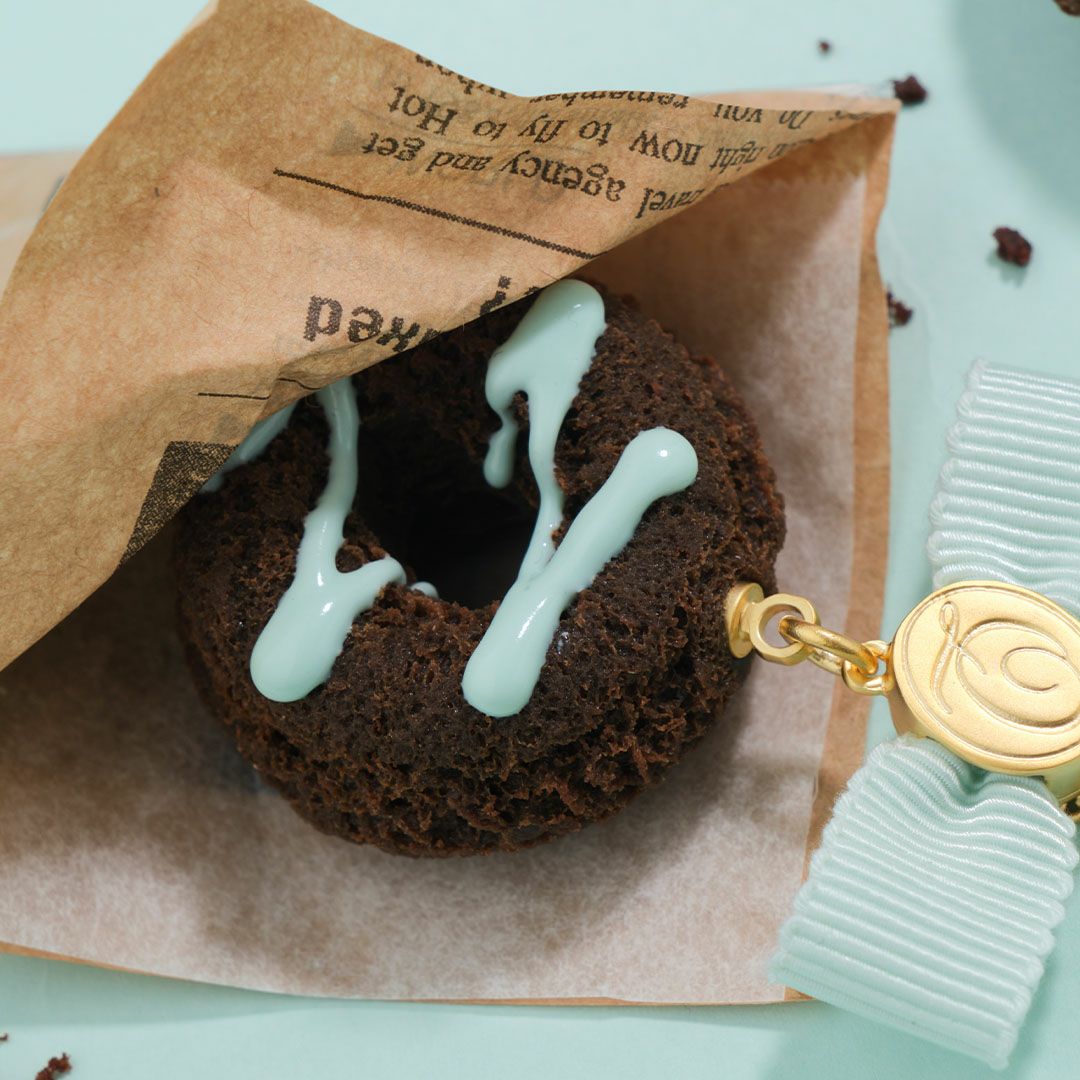 ドーナッツ　ネックレス　チョコミント