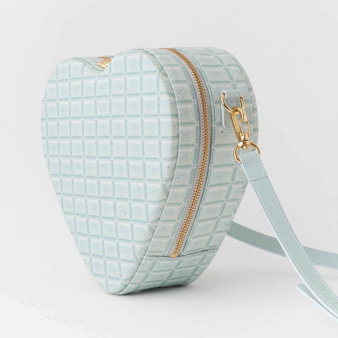 チョコミント　ハート型バッグ