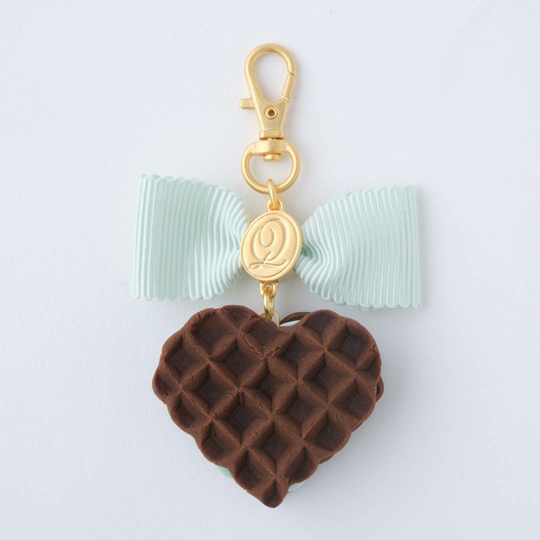 チョコミント　ワッフル　バッグチャーム