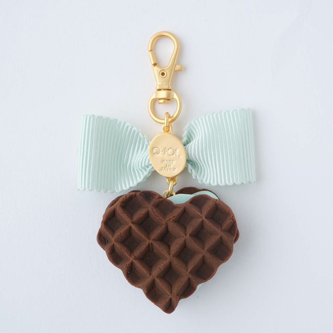 チョコミント　ワッフル　バッグチャーム