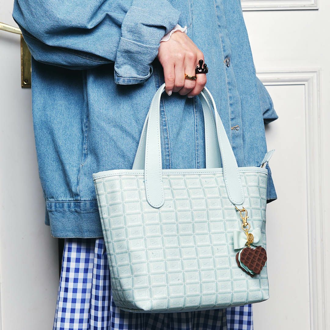 チョコミント　ワッフル　バッグチャーム