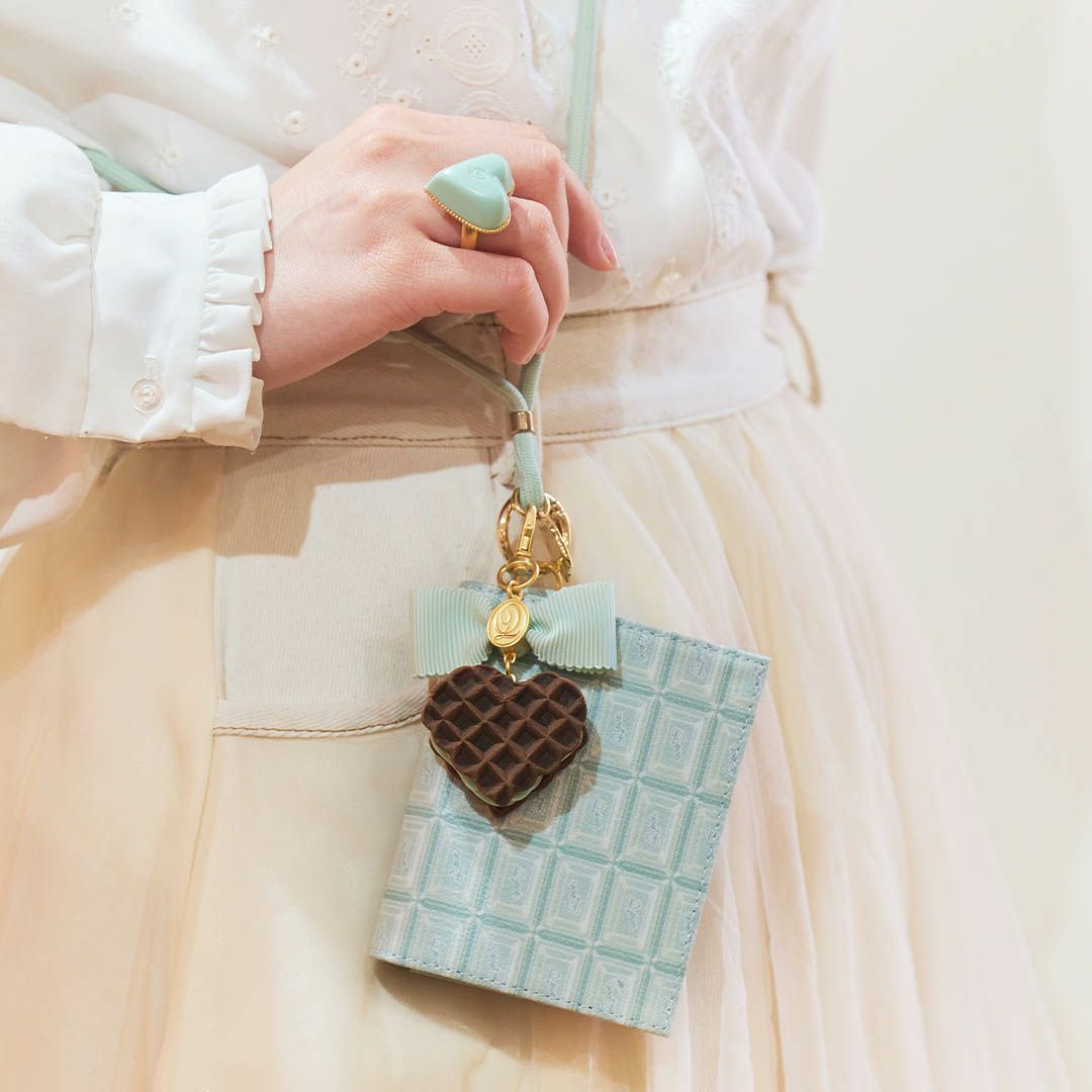 チョコミント　ワッフル　バッグチャーム