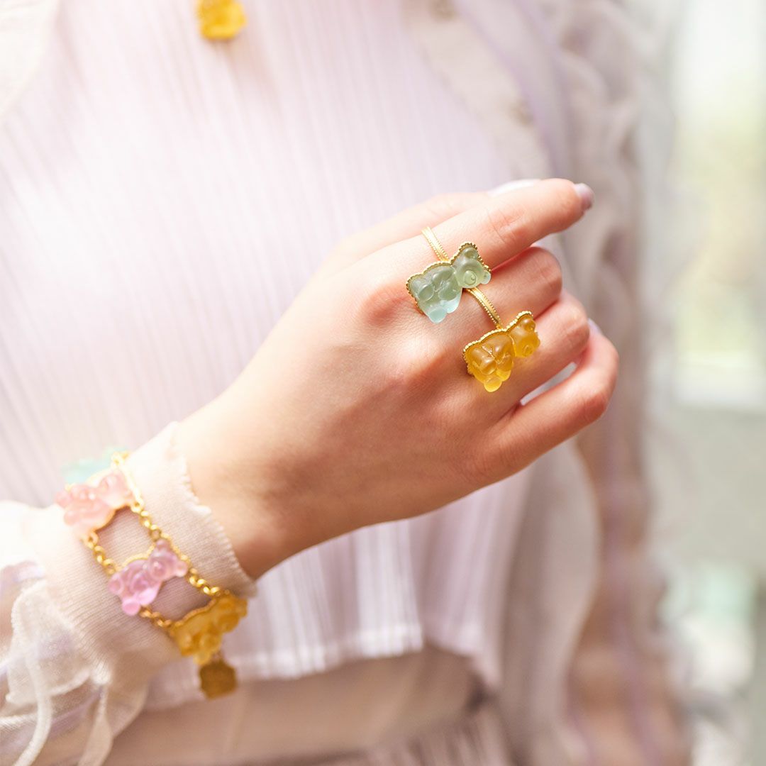 テディーベア ハードグミ リング（ソーダ） | Q-pot. ONLINE SHOP