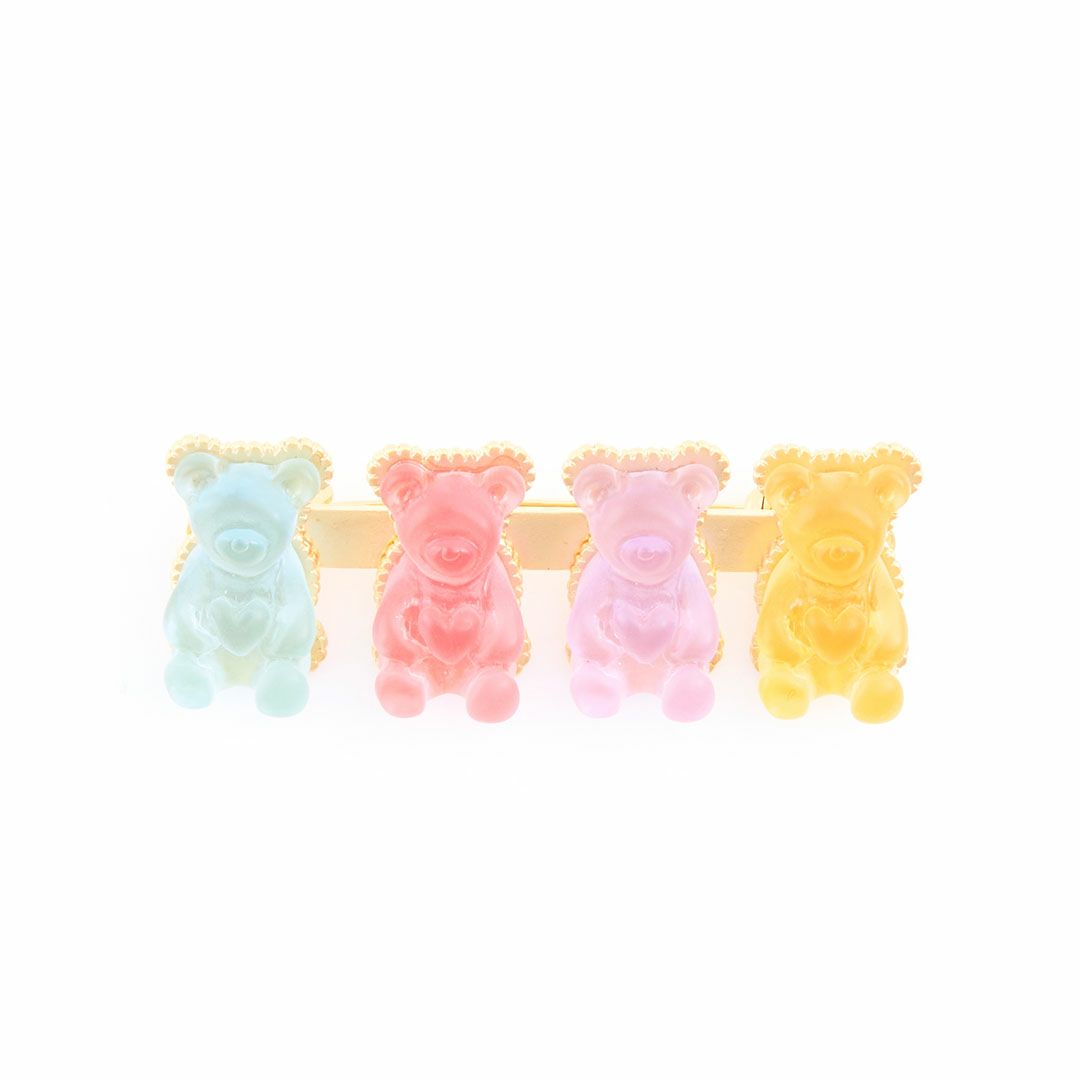 テディベア グミ ブローチ