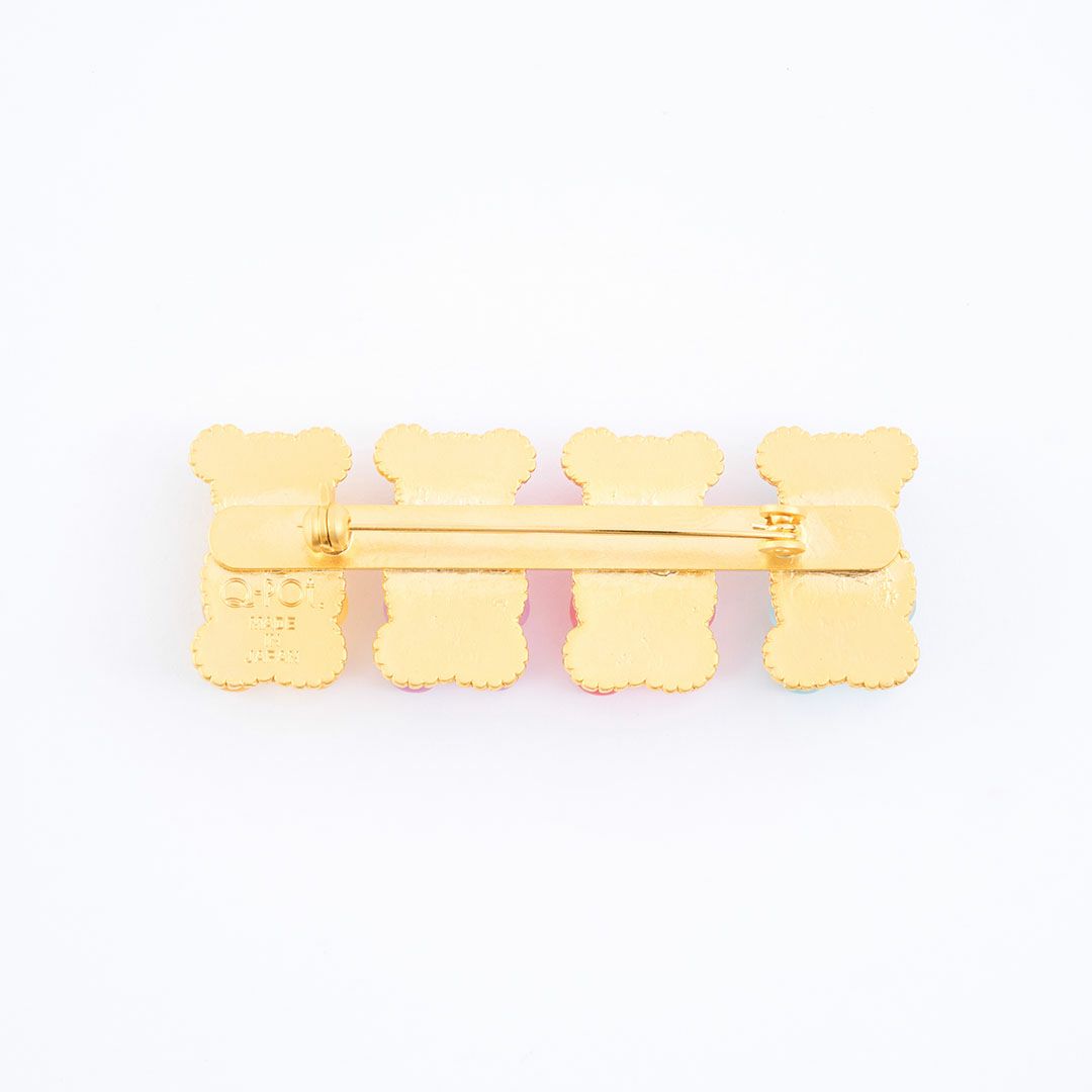 テディベア グミ ブローチ