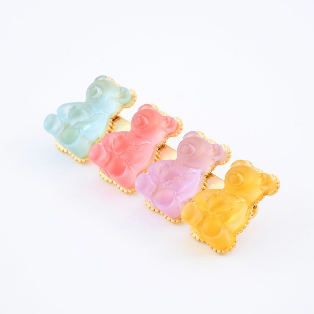 テディベア グミ ブローチ