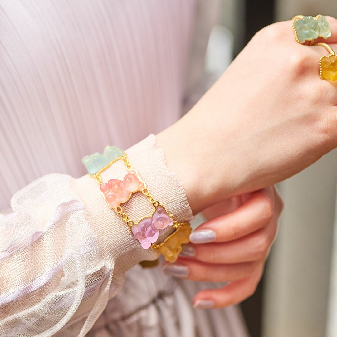 テディベア グミ ブレスレット