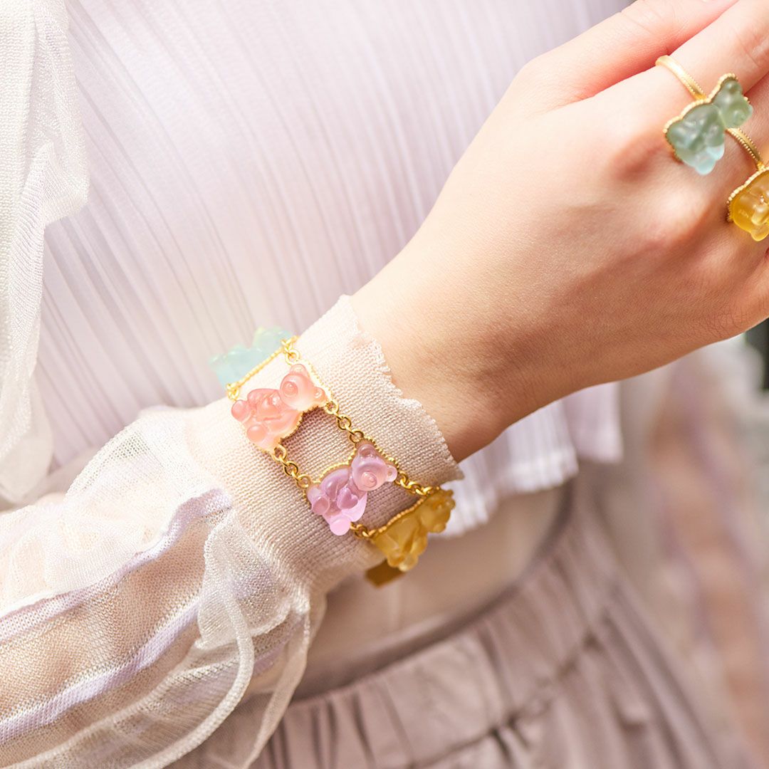 テディベア グミ ブレスレット