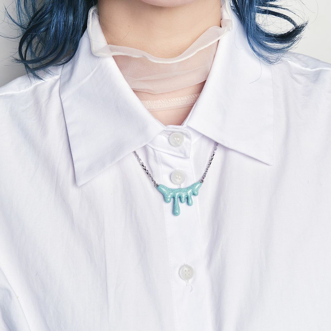 チョコミント　メルト　ネックレス