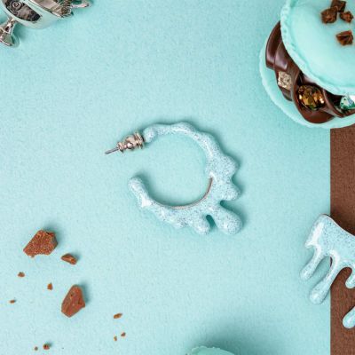 メルティーメルト フープピアス(ミントチョコレート)