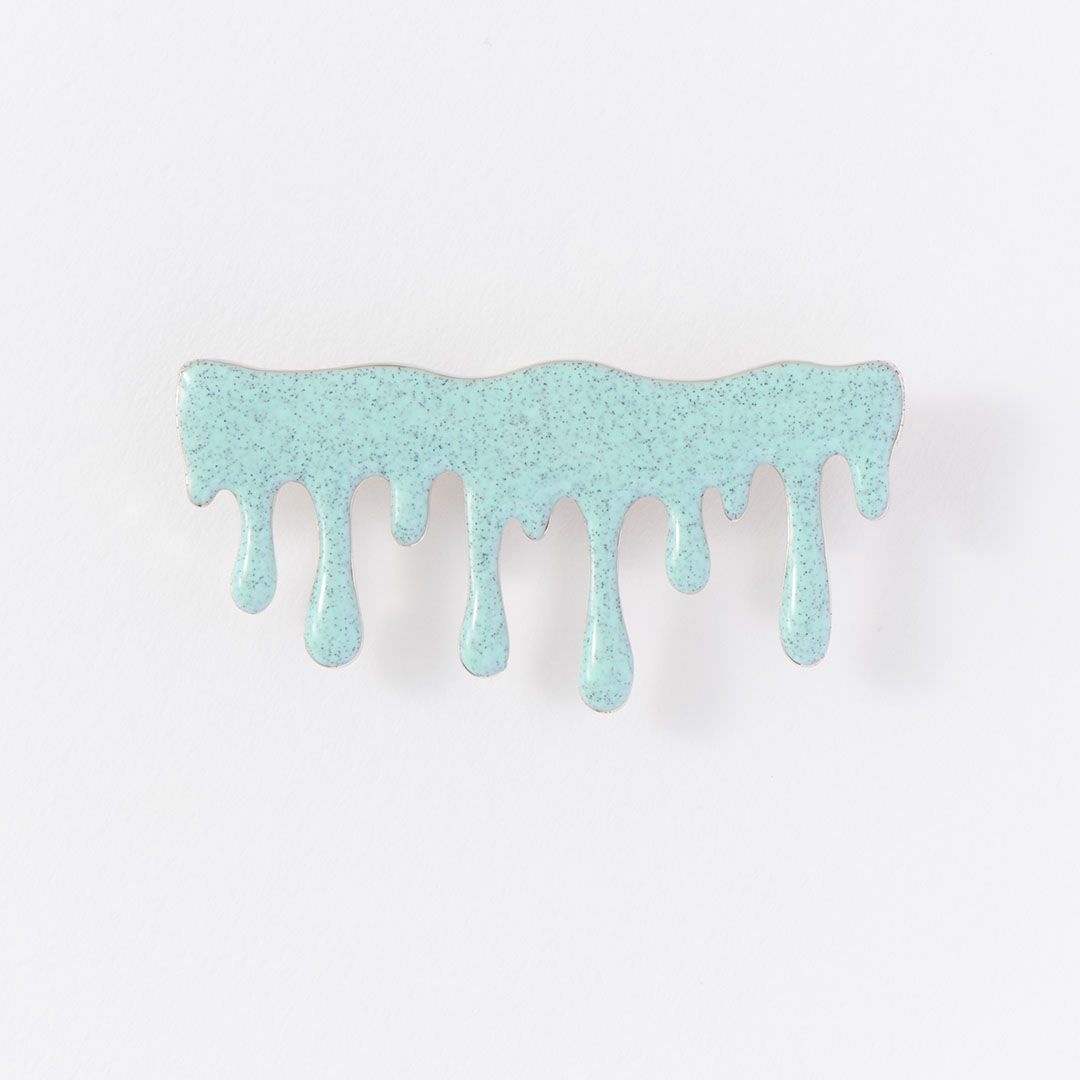 チョコミント　メルト　ブローチ