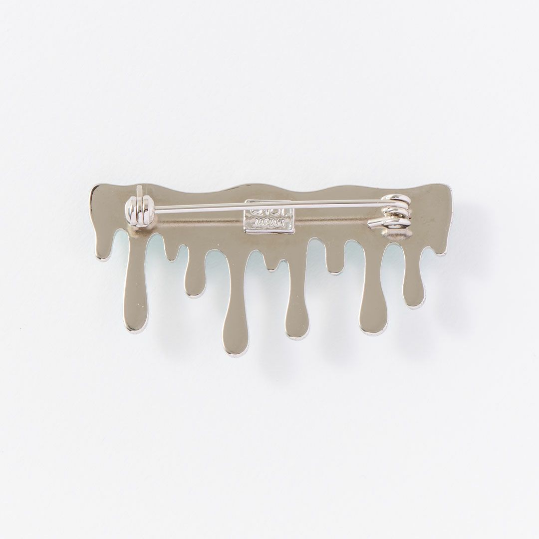 チョコミント　メルト　ブローチ