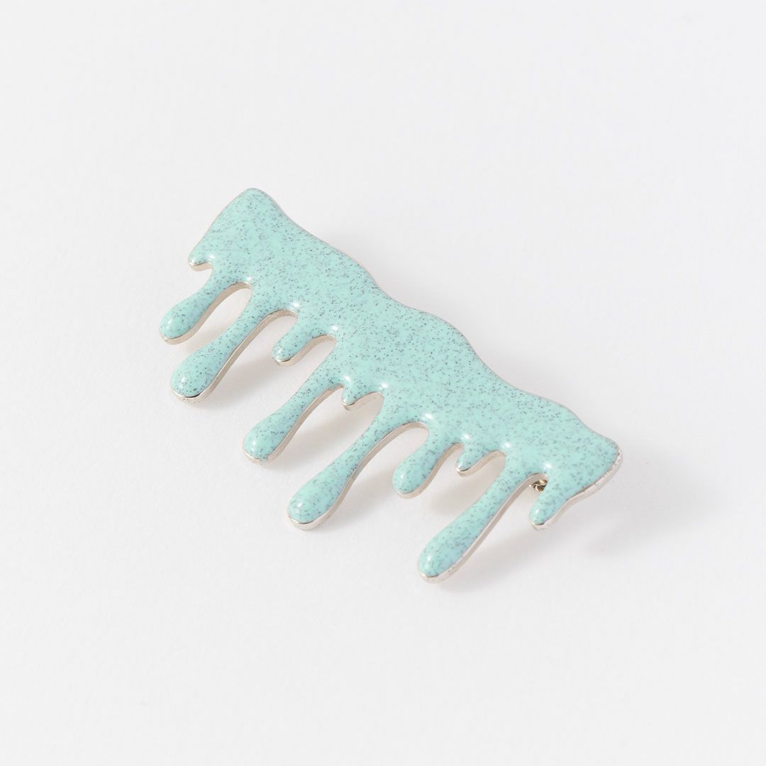 チョコミント　メルト　ブローチ