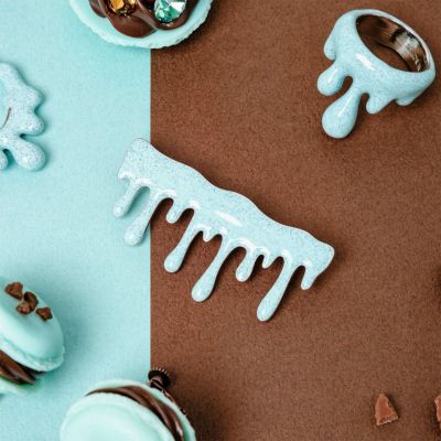 【残り１点】メルティーミントチョコレート ブローチ